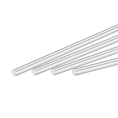 MECCANIXITY Varilla redonda de aluminio macizo de 0.157 in de diámetro y 3.937 in de longitud, para manualidades, paquete de 6