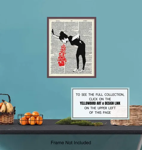 Miniatura 6 de Banksy Graffiti Dictionary Art - Impresión fotográfica de 8 x 10 pulgadas, regalo único y genial para fanáticos de los murales urbanos, habitación