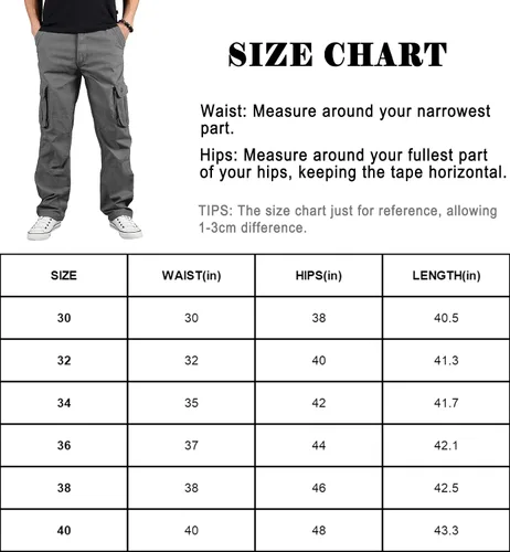 Miniatura 7 de TIANBA Pantalones militares de senderismo para hombre, pantalones casuales para exteriores, ligeros, tácticos, con múltiples bolsillos