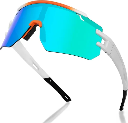 Miniatura 13 de AVV Gafas de sol polarizadas UV400 para ciclismo, béisbol, resistentes al viento, antivaho para deportes al aire libre, marco ligero para hombres