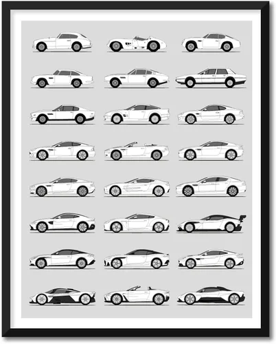 Miniatura 13 de Idea Network Póster hecho a mano compatible con Chevy impreso, arte de pared, decoración hecha a mano de lo mejor de las generaciones de Chevy