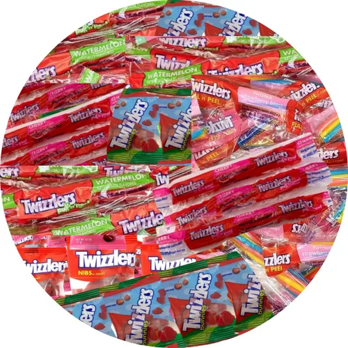 Miniatura 8 de CandyKrave Twizlers - Caramelo de fresa en forma de torsión - (2 libras, más de 70 piezas) Caramelo a granel envuelto individualmente - Caramelo