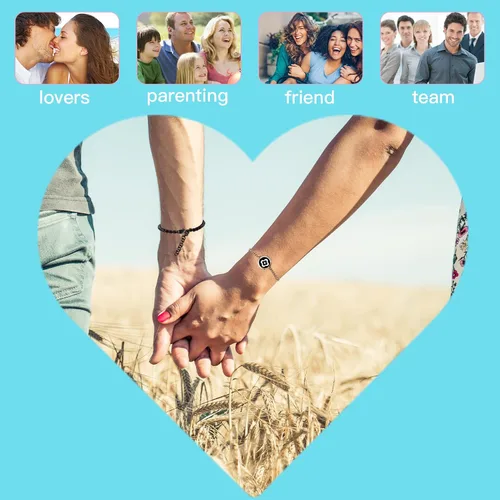Miniatura 3 de EAOYAO Long Distance Touch Bracelets, Couples Bracelets, Remote Smart Matching Couples Bracelet for Couples Suitable for Long Distance Relationship
