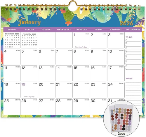 Miniatura 12 de Lbylyhxc Calendario 2027: incluye calendario mensual de pared 2027 de julio de 2026 a diciembre de 2027 a 18, 11 x 8.5 pulgadas. Papel grueso