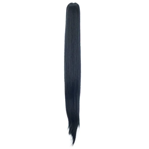Miniatura 5 de Extensiones de pelo sintético SWACC con clip de pinza de 28 pulgadas de largo, lacio, para mujer