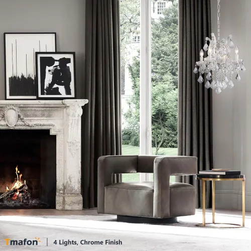 Miniatura 5 de Candelabros modernos de cristal para comedor, pequeños cristales para dormitorio, comedor, pasillo, isla de cocina, baño, armario