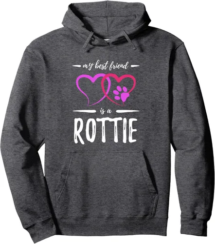 Miniatura 4 de Sudadera con capucha para perro Rottweiler con diseño de Best Friend Rottie