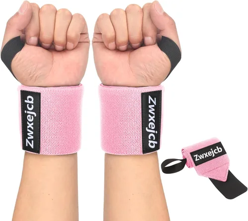 Miniatura 8 de Muñequeras de levantamiento de pesas, soporte resistente para gimnasio, prensa de banco y flexiones, correas de muñeca de poliéster y nailon de alta