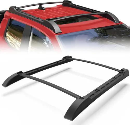 Miniatura 25 de Soporte de techo para Toyota 4Runner 2010-2024 5ª generación, cesta de carga de longitud completa resistente con barras transversales, estante