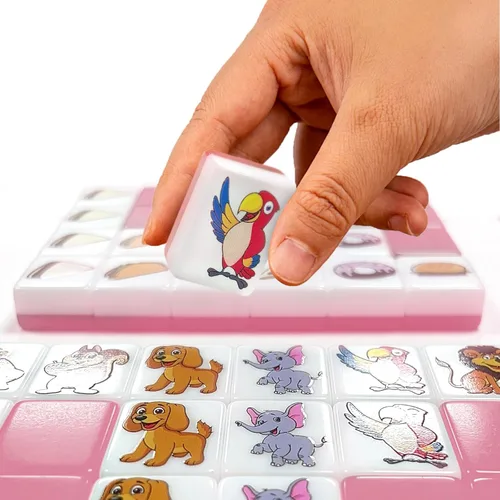 Miniatura 7 de Bloques de juego Seaside Escape, juegos de azulejos Mahjong con 49 azulejos de 1.181 in patrón para mascotas y alimentos.