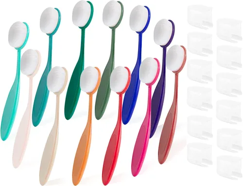 Miniatura 9 de Yoseng 10 pinceles de mezcla de tinta de colores para fabricación de tarjetas, manualidades de uso amplio surtido de papel Crafter mango de código