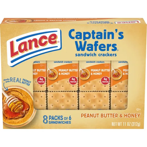 Miniatura 7 de Lance Captain Wafers - Sabor original, 2 paquetes individuales, 500 paquetes en total, 0.23 onzas cada uno