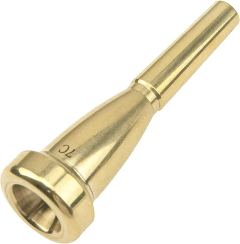 Boquilla de trompeta chapada en oro de metal compatible con piezas de accesorios de trompeta (7C)