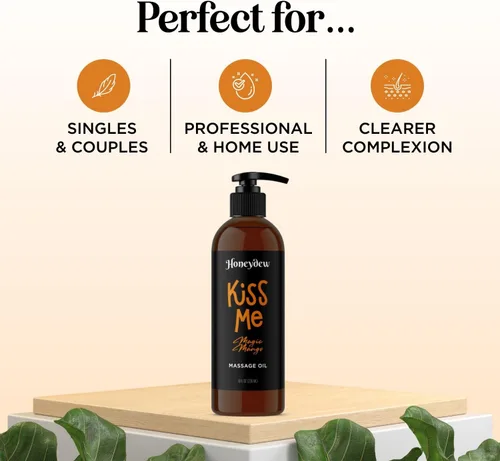 Miniatura 8 de Aceites de masaje dulces y sensuales para parejas, aceites de masaje románticos de cuerpo completo de mango y lavanda con aceite de almendras dulces