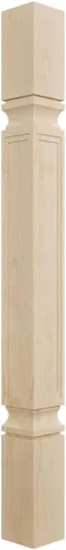 Ekena Millwork COL03X03X35KEAL 3 ménsula de acanto pequeña, 3/4 de pulgada de ancho x 3 3/4 pulgadas de profundidad x 35 1/2 pulgadas de alto,