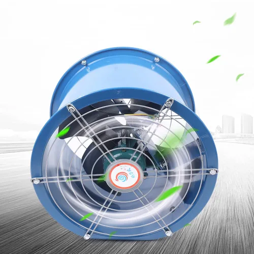 Miniatura 3 de Ventilador axial de 16 ''ventilador axial Ventilador 110 V 5400 m³/H Cilindro Tubo Ventilador Ventilador de Ventilación Ventilador Industrial