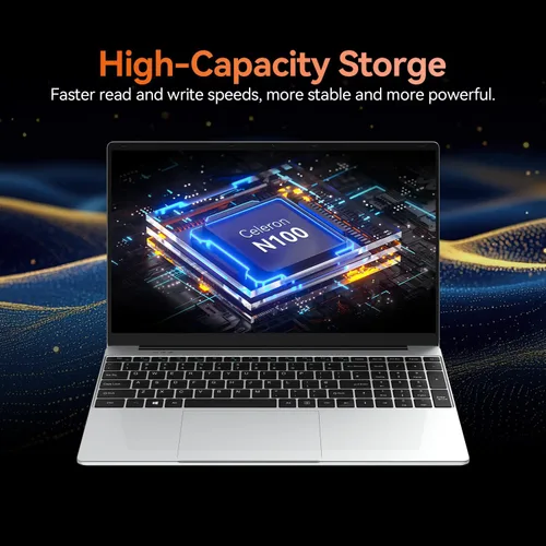 Miniatura 5 de 2026 última computadora portátil, 16 GB RAM 1 TB SSD, pantalla IPS 2K FHD de 15.6 pulgadas, 12ª CPU Quad Core N100 (3.4GHz), 2.4G/5G WiFi/BT5.0