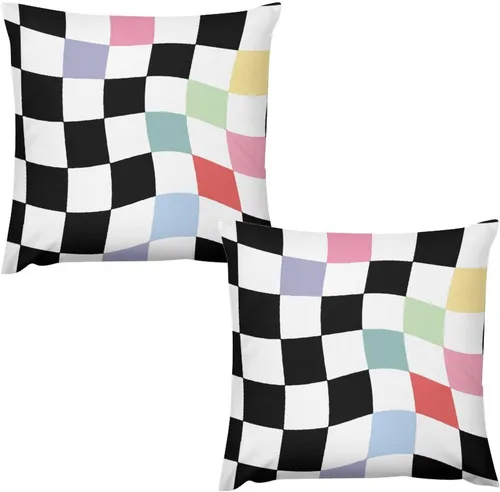 Miniatura 13 de Juego de 2 fundas de almohada florales retro de los años 70, Groovy Funky Hippie Flor Naranja Estética Boho Fundas de Almohada de 16 x 16 pulgadas