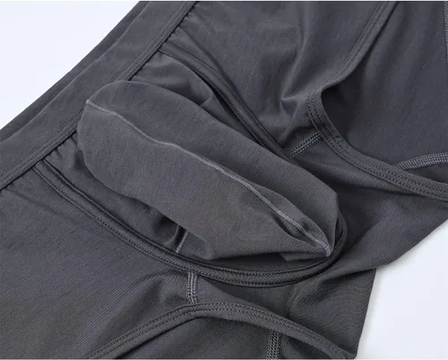 Miniatura 5 de ZONBAILON Men's Bulge Enhancing Brief Dual Pouch Underwear Breathable Bikinis Boxer Modal Trunk