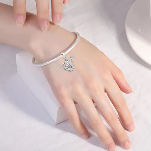 Miniatura 5 de Abalorios de cuentas de corazón para abuela, hermana, mamá, piedra natal, cumpleaños, familia, hija, amor, para pulseras, collares