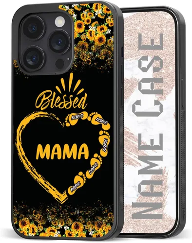 Miniatura 11 de Fundas para teléfono con nombre personalizable, bonita funda para madre abuela para iPhone 11, 12, 13, 14, 15, 16, 17 Pro Max Plus Mini Xr Xs