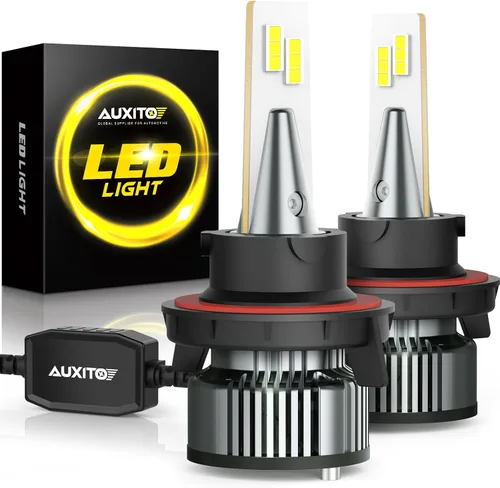 Miniatura 10 de AUXITO Bombillas LED H4 9003 HB2, 700% de brillo 6500K blanco frío, haz ajustable Canbus H4 de reemplazo, Plug and Play, para uso todoterreno