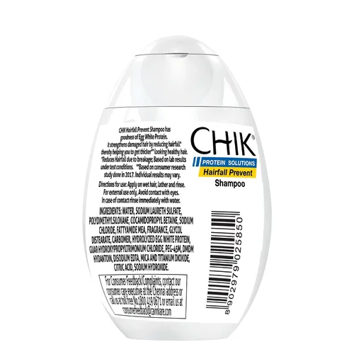 Miniatura 2 de Chik Protein Solutions - Hairfall Prevent Egg White Shampoo - 5.9 fl oz para cabello grueso y saludable.