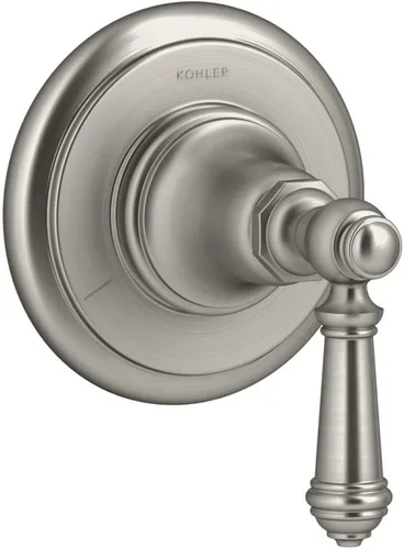Kohler K-T72770-4-BN Artifacts - Moldura de válvula de transferencia con mango de palanca, níquel cepillado vibrante, talla única Vibrant Brushed