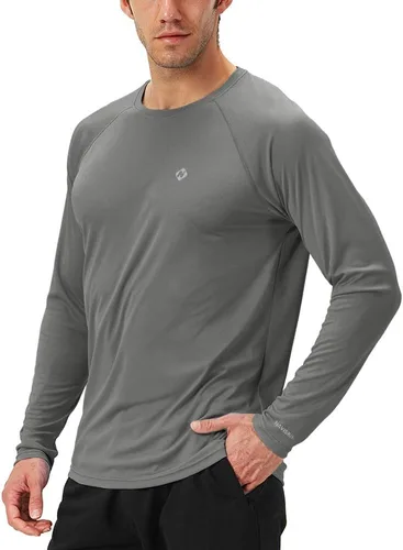 NAVISKIN Camisas de protección contra erupciones para hombre, camisetas de natación FPU 50+ con protección solar ultravioleta, camisas de manga