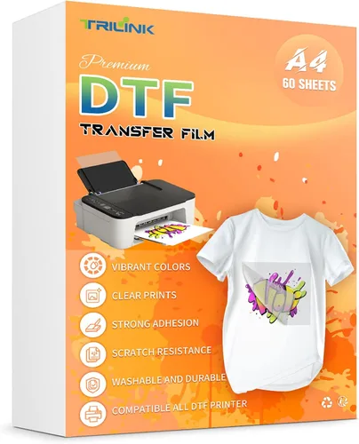 Miniatura 12 de TRILINK Papel de Película de Transferencia DTF A3 (11.7" x 16.5") - 100 Hojas de Papel de Transferencia PET Premium Directo a Película