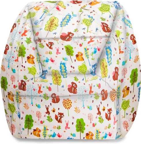 Miniatura 111 de Posh Beanbags - Sillón puff grande, 38 pulgadas, color azul rey sólido Nylon suave - Azul real
