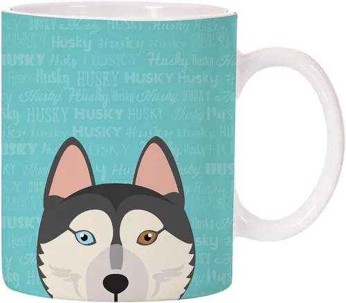 Miniatura 50 de Taza de café de cerámica con diseño de raza de perro de 11 oz (Border Collie)