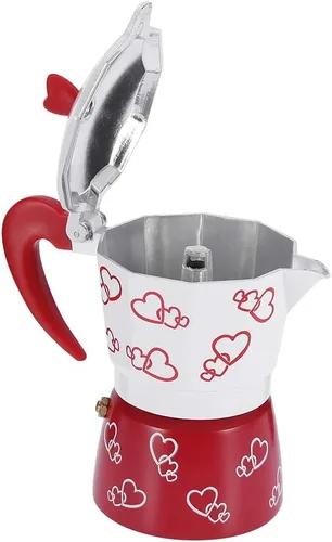 Miniatura 9 de Fdit Cafetera espresso de aluminio para uso en la oficina en casa, cafetera doméstica (L)