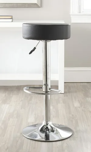 Miniatura 2 de Safavieh Home Collection Jude - Taburete de bar giratorio ajustable de 25.6 a 31.5 pulgadas, color negro