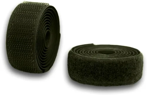 Miniatura 30 de Cinta de velcro para coser de 1.2 pulgadas de ancho, color negro, no adhesiva, 1 yarda de longitud, cinta de nailon negro, juego de sujetadores