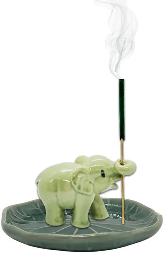 Miniatura 5 de Bandeja pequeña en forma de hoja de loto verde oscuro de 4 pulgadas, hecho a mano, plato decorativo de porcelana de cerámica, recipiente