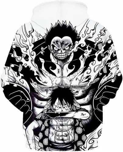 Miniatura 2 de Colonghsou Luffy - Sudadera con capucha de anime japonés, sudadera de manga larga para cosplay