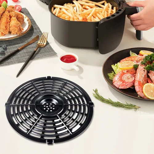 Miniatura 7 de Bandeja de repuesto para freidora de aire, bandeja de repuesto para freidora de aire de 8.7 pulgadas, 5 cuartos de galón, accesorios de repuestos