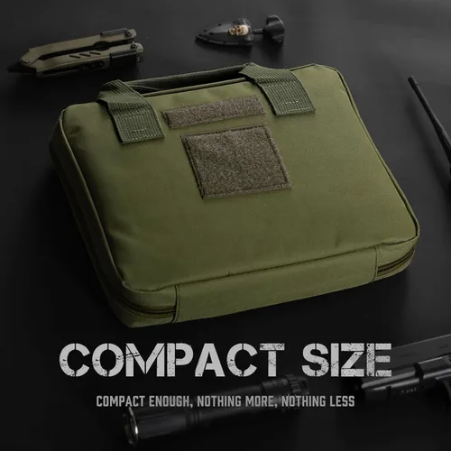 Miniatura 7 de LIVANS Bolsa táctica para pistola de pistola, estuche para pistola suave, bolsa de almacenamiento de transporte para pistola cuadrada, bolsa