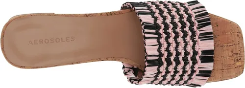 Miniatura 5 de Aerosoles Sandalias de tacón Rufina para mujer, Rosa Combo Rafia Vegana