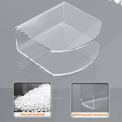 Miniatura 3 de Portaservilletas, Paquete de 2 Portaservilletas de Acrílico Transparente para Mesa, Portaservilletas para Servilletas de Cóctel de Papel