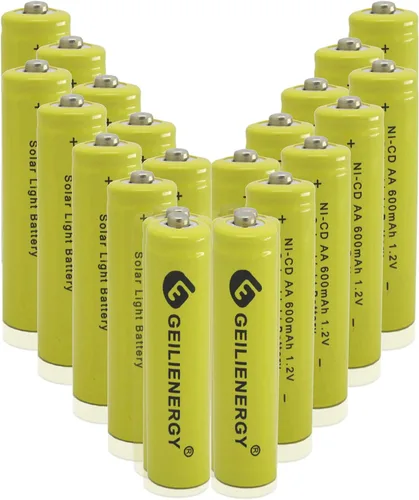 Miniatura 9 de Baterías de luz solar AA Ni-Cd AA 600mAh 1.2V baterías recargables AA baterías recargables para luces solares lámpara solar (paquete de 12)