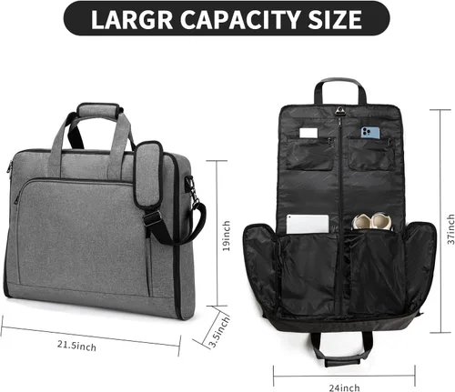 Miniatura 4 de Bolsa de ropa para viajes, bolsa grande para colgar en la ropa, bolsa de vestir