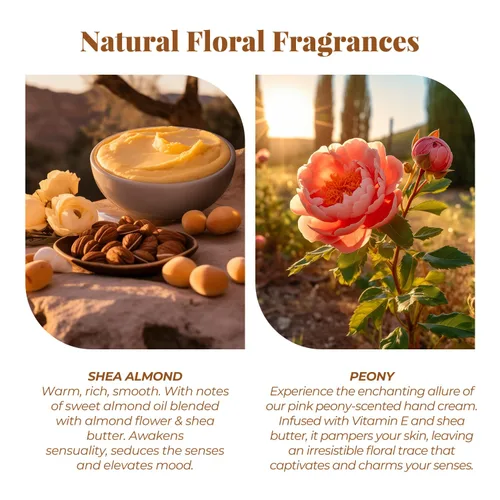 Miniatura 6 de BODY & EARTH # LOVE Set de regalo de crema de manos, juegos de loción de manos para regalos de Navidad, juego de cuidado de manos con manteca