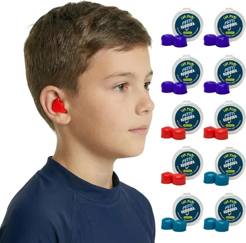 Miniatura 8 de Earvolution Putty Buddies Tapones para los oídos para nadar y bañarse, inventados por médicos, fabricados en Estados Unidos, tapones de silicona