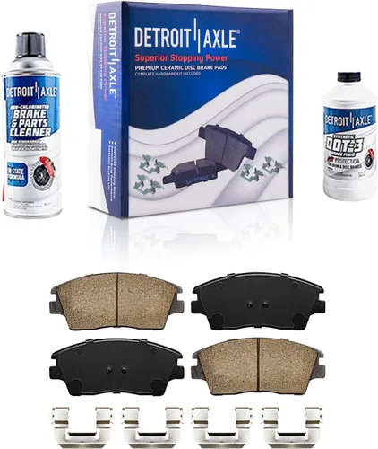 Miniatura 26 de Detroit Axle - Kit de freno delantero para Nissan Altima Sentra 07-10, repuesto de pastillas de freno de cerámica de freno de disco 2007 2008 2009