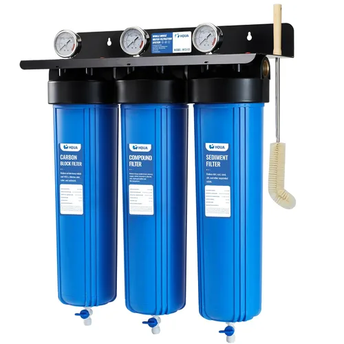 Miniatura 9 de WF3-01 PRO - Sistema de filtración de agua de 3 etapas para toda la casa, azul grande de 20 x 5.5 pulgadas, reduce metales pesados, PFAS
