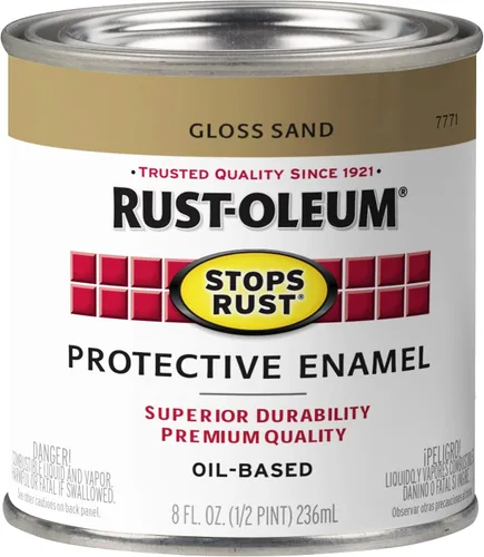 Miniatura 16 de Rust-Oleum 7765502 - Pintura anti-óxido para aplicación con brocha, cuarto de galón, color rojo real brillante, (paquete de 1)