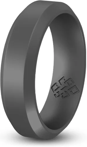 Miniatura 29 de Knot Theory - Anillo de boda de silicón para hombres y mujeres Anillos de goma finos de calidad superior con gran estilo, comodidad; son ideales