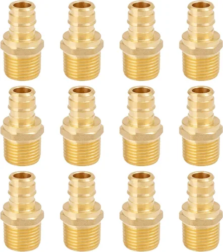 Miniatura 7 de SUNGATOR Paquete de 2 adaptadores Pex A de expansión de 1 x 1 pulgada macho NPT de latón sin plomo, ASTM F1960 solo para tubos Pex-A